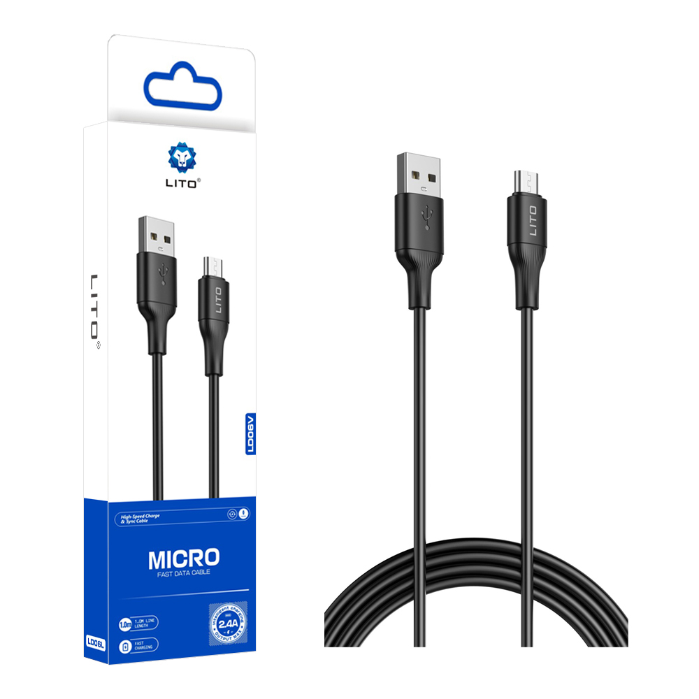 LITO LD06V USB A TO MICRO DATA CABLE