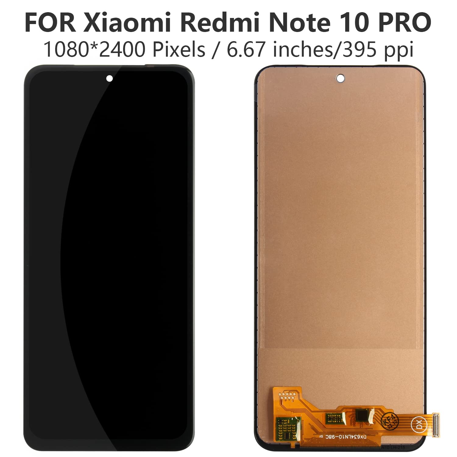 REDMI NOTE 10 PRO LCD INCELL DISPLAY WITH FREE REPLACEMENT
