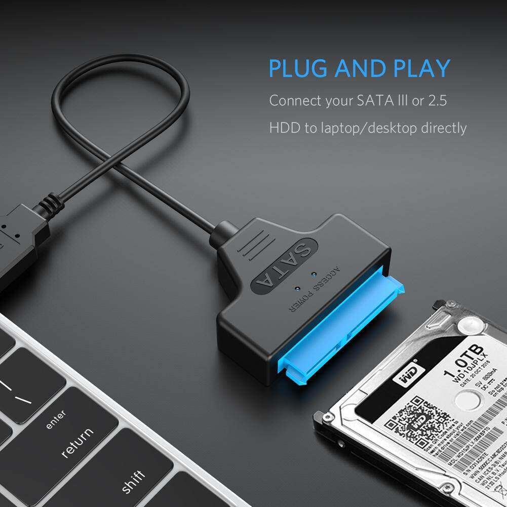 USB 3.0 to SATA 3+22pin Hard Disk Cable Converter 5Gbps USB Adapter for 2.5 Inches SSD HDD Hard Disk SATA Adapter Cable Converter 2