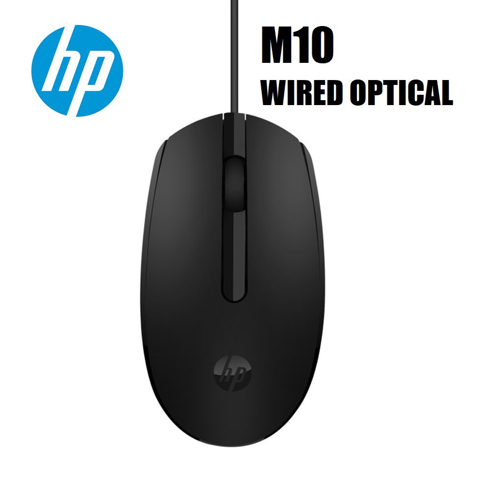 HP Optical Laptop Mouse Portable Desktop Notebook Computer Office USB Wired Gaming Black & White New Mause 1000 DPI 2