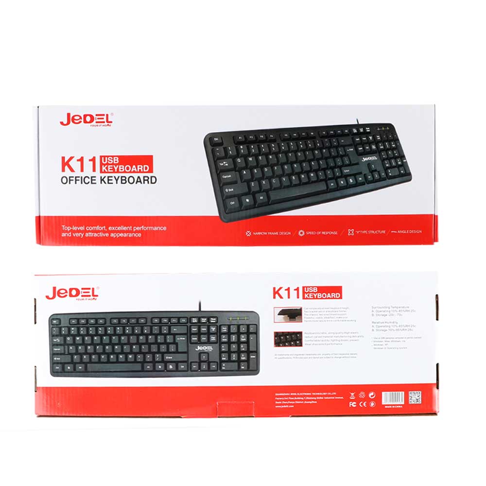 JEDEL K13 USB Wired Basic Gaming Keyboard For Desktop and Laptop 