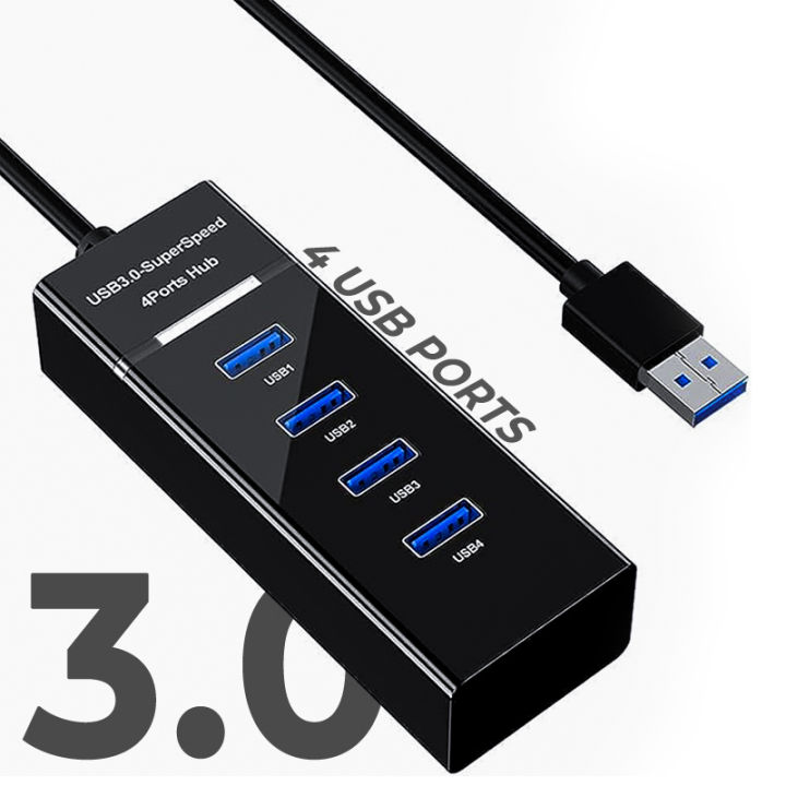 USB HUB 3.0 High Speed 4 Ports Splitter For Desktop PC Laptop 2