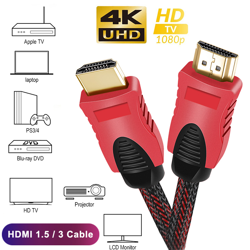 HDMI Cable 1080P Full HD 1.5M, 3M, 5M, 10M,15M,30M Gold Plated Video Cables  2