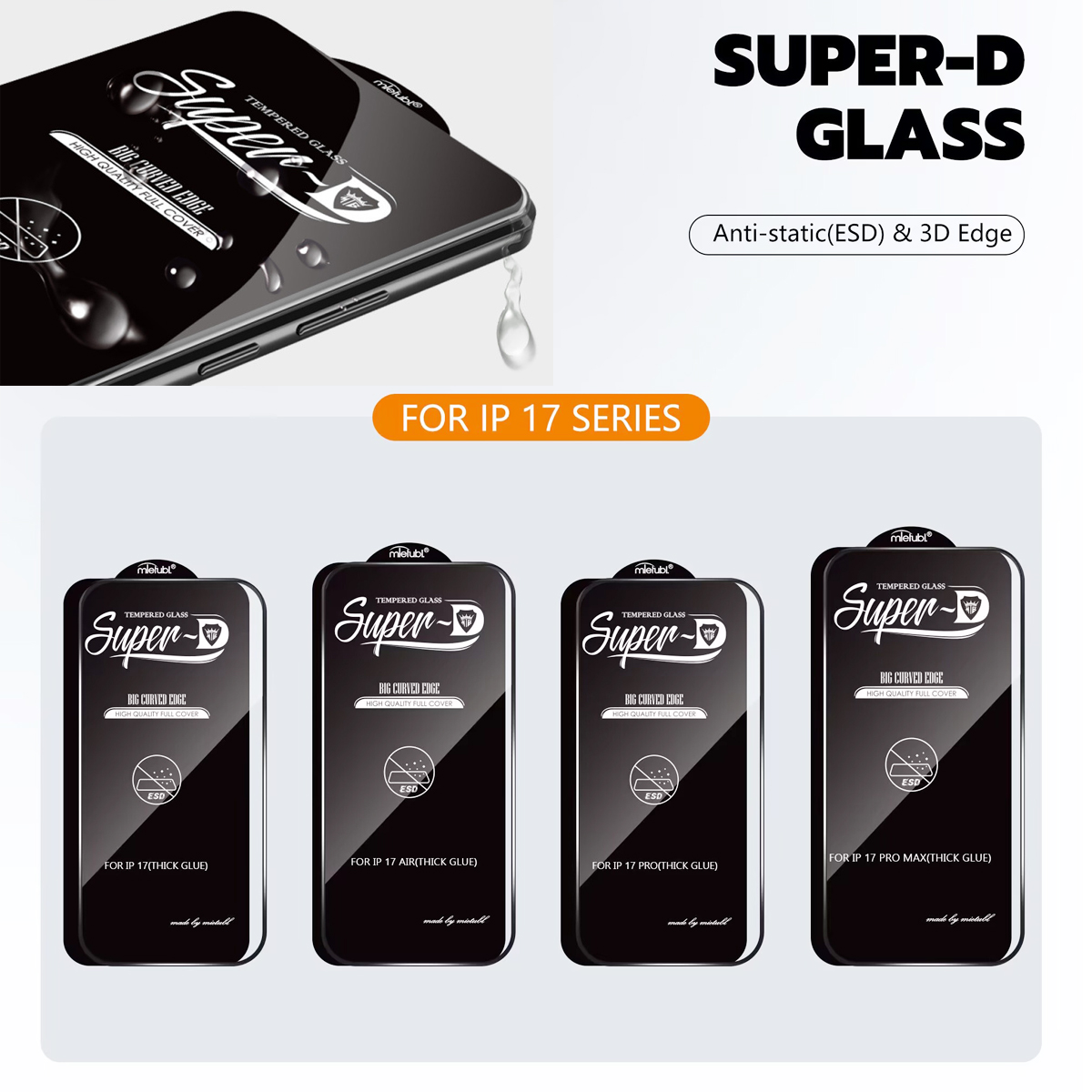 iPhone 17 pro max Superd temperd glass