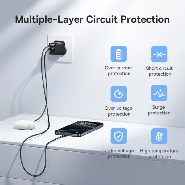 Baseus 30W EnerFill FN11 Gan5 Fast Charger 2